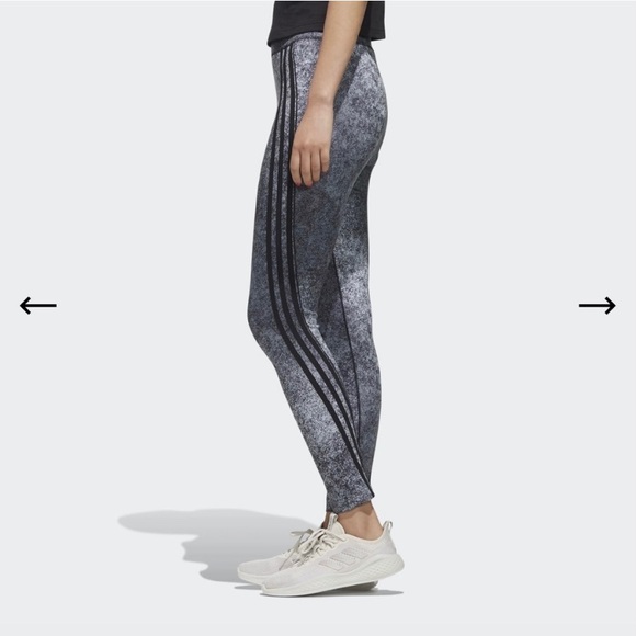 ADIDAS FB 78 TIG Women's  3 Stripes Activewear Cropped Leggings Size M - Picture 4 of 9